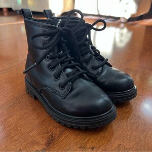 Classic Black Toddler Combat Boots